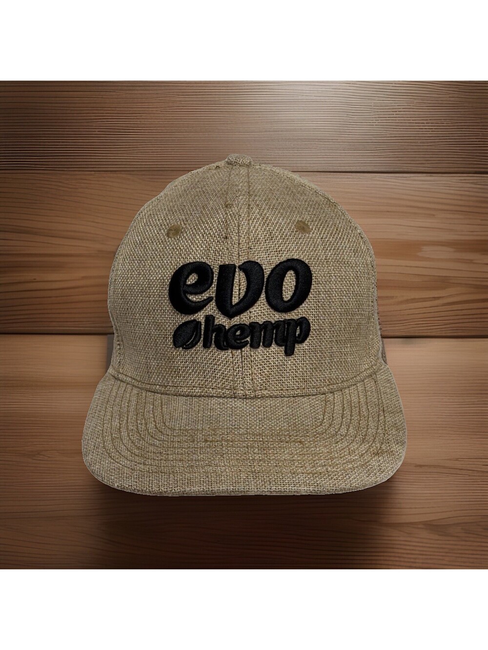 Medical Medicinal Marijuana Blunt Weed Joint EVO Hemp Tan Tweed Baseball Cap